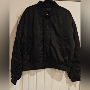 ONLY Onlpatty Oversized Bomber Light Padded Women Jacket Black Large $125